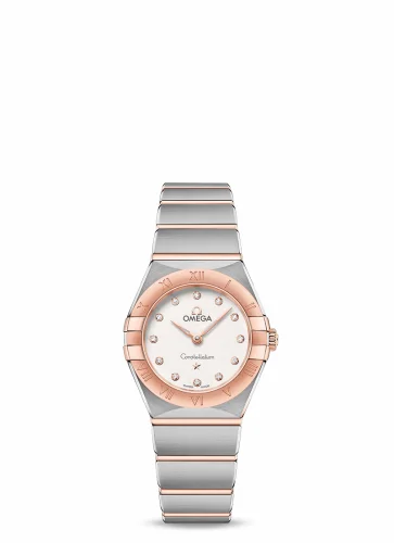 Omega Constellation Manhattan 25 Quartz Stainless Steel / Sedna Gold / Silver - Diamond 131.20.25.60.52.001 (13120256052001)